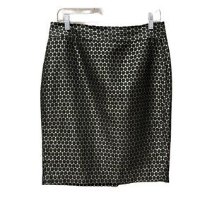 🌟70% OFF🌟Ann Taylor🌟Glimmer Black Gold Polka Dots Skirt